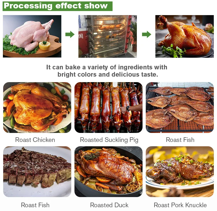 Professional factory electric chicken roaster commercial gas oven for roasting chicken with best price
