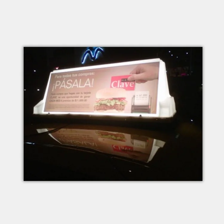 China Manufacturer lighted taxi roof sign