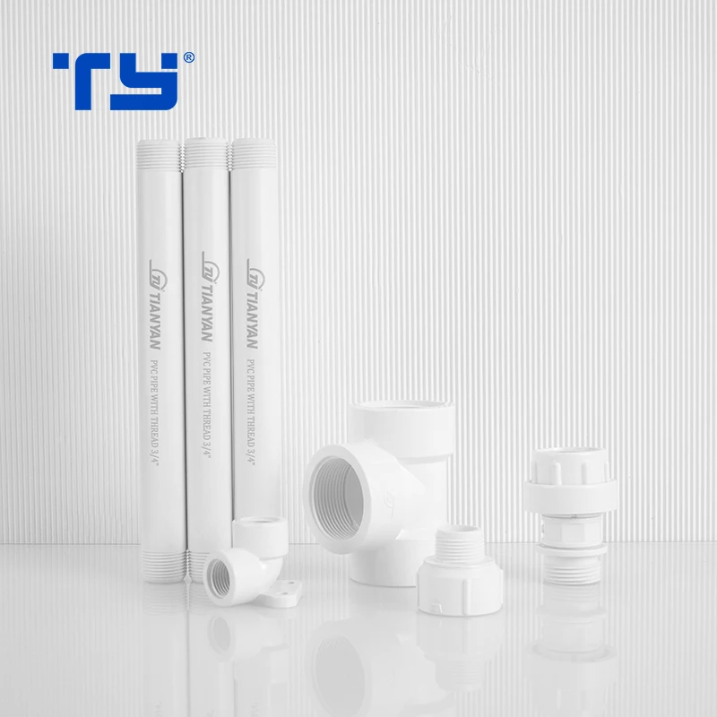 Hot Selling Factory Price UPVC Plastic BSPT Reducing Elbow Size 3/4 Inch PVC Pipe Fitting List