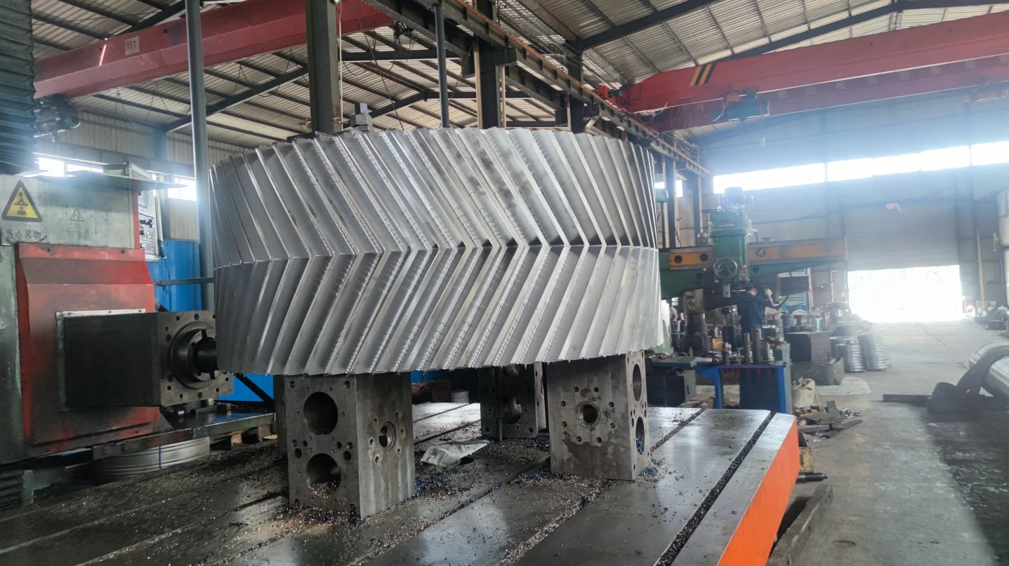 OEM Forging Services Heavy Duty Big Module Rotary Dryer Straight Tooth Alloy Carbon Steel Gear Ring