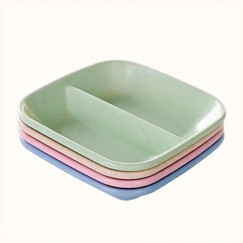 Creative Household Plate Wheat Straw Seasoning Dish Sauce Small Dish Container