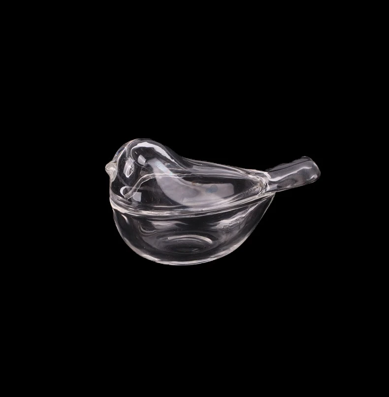 Smart glass Bird Shaped Sugar Bowl with lid for Wedding and home use