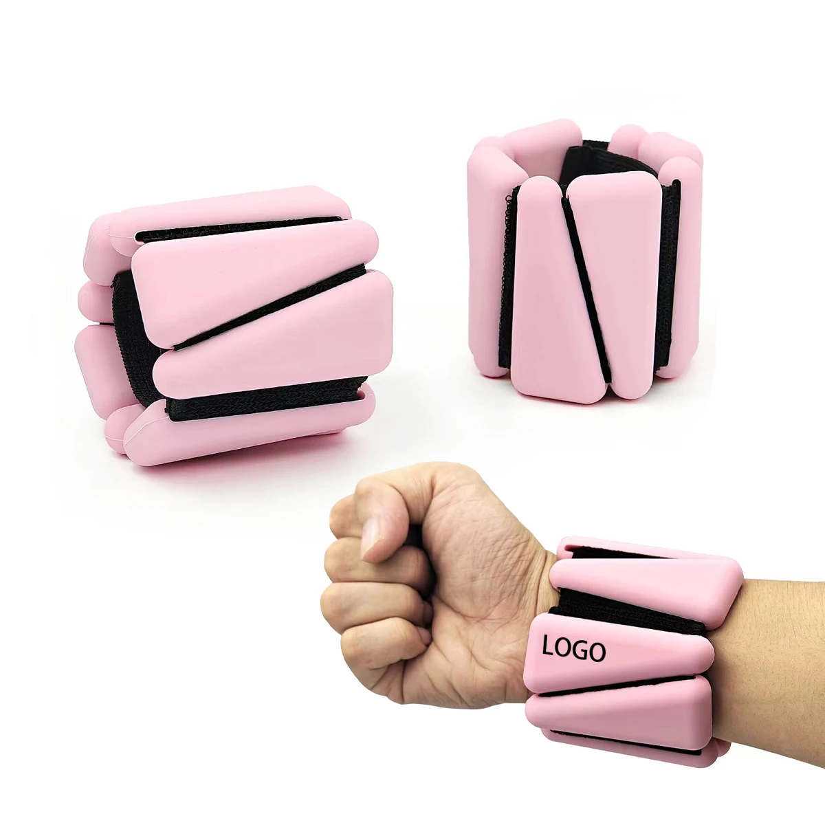 Gym Fitness Yoga Pilates Kit Silicone Weights Ankle Weights Adjustable Wearable Triangle Wrist Ankle Weights For Women