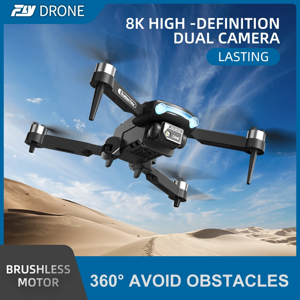 8k high definition brushless gesture recording optical flow localization intelligent follow obastacle avoidance mini rc drone