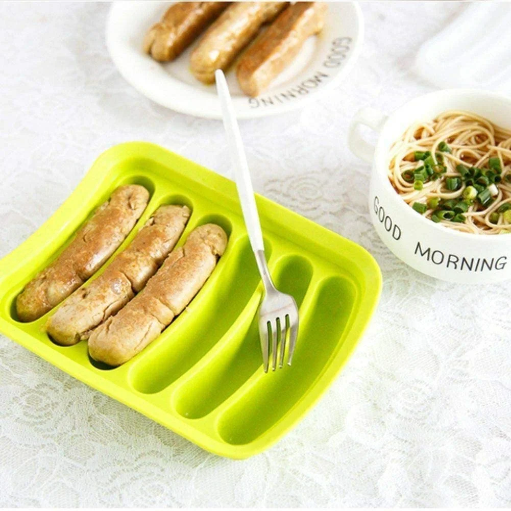 Silicone Mold Sausage Maker Cake Tools Silicone Hot Dog Mold Opp Bag Moulds 5-25 Days 2-5 Days 100pcs 17.6*13.7*3.7cm 22g