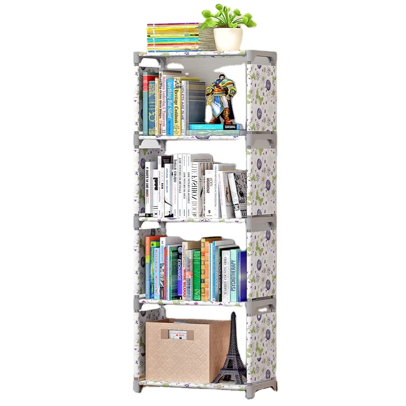 modern Floor Standing Book Storage Rack, corner metal kids bookcase bookshelf