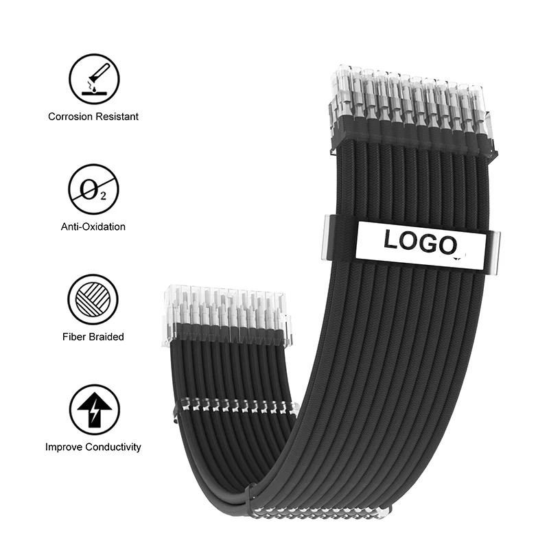 Cords Extension Psu Cable Extension Sleeve Cable Power Supply Cable Psu Cpu Rtx ATX Kit Pc Extension Cord Sleeved