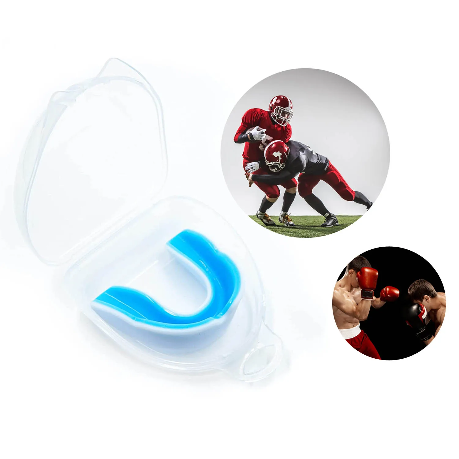 Teeth Protector, Boxing Mouth Guard, Professional Mouth Guard Teeth Protector Gum Shield Karate Boxing Protection Tool