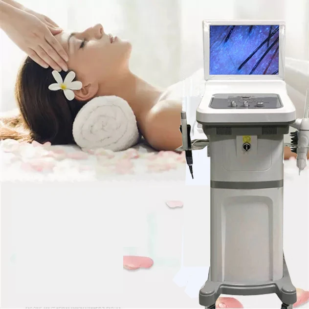 Профессиональный аппарат для ремонта поврежденных волос салона анализатор волосяного фолликула кожи