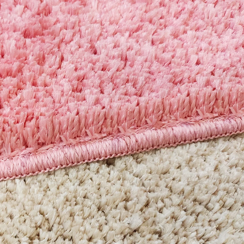 Hot Style Cartoon Red Smile Mushroom Fluffy Water Absorbent Bath Mat Non Slip Shaped Tufted Door Mats for Livingroom Kidsroom