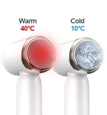 hot cold silicone facial cleansing brush with led electric facial cleansing brush rechargeable