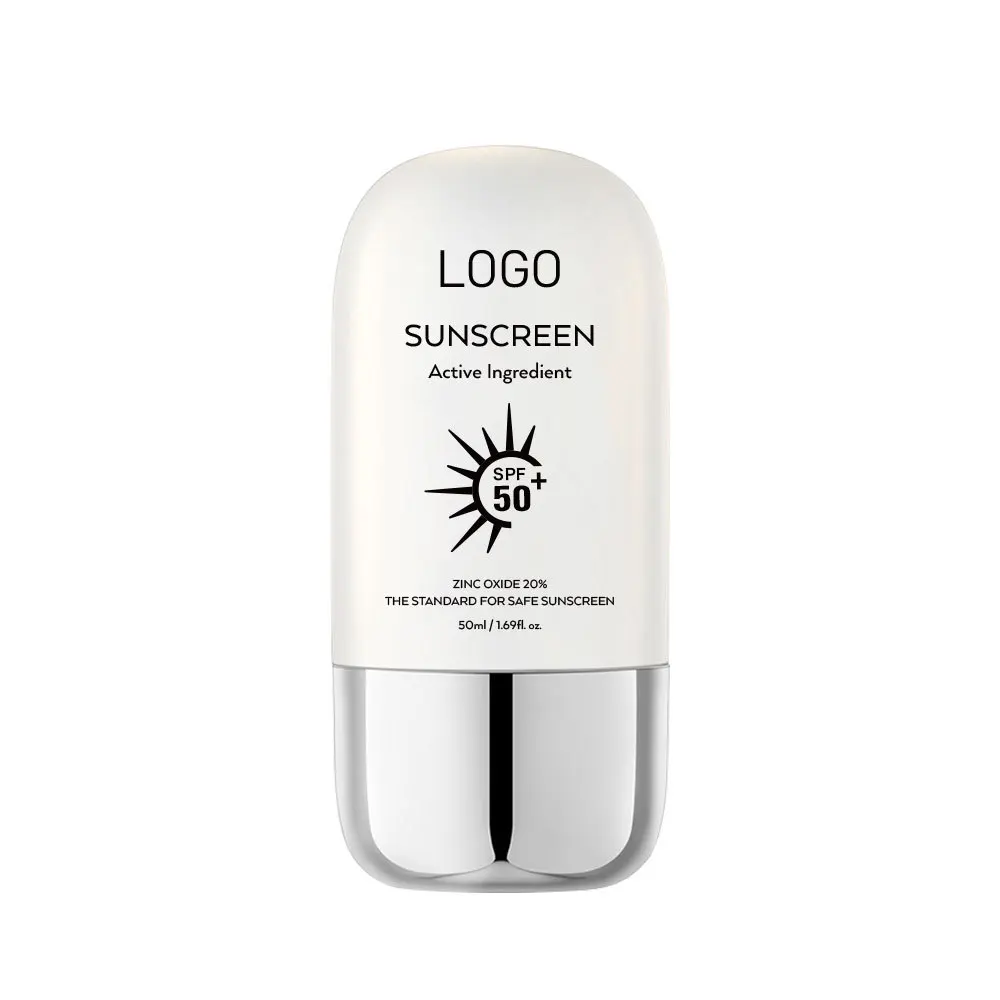 Zinc Oxide 20% Sun Cream High SPF 50 Sunscreen Sunblock Skin Care Whitening Outdoor UV Protects Your Skin