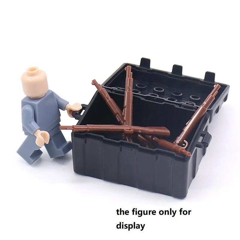 Weapon Pack Military WW2 Army Gear Kit Bricks Accessories Set SWAT Building Blocks for Soldier Figure Compatible Major Brand