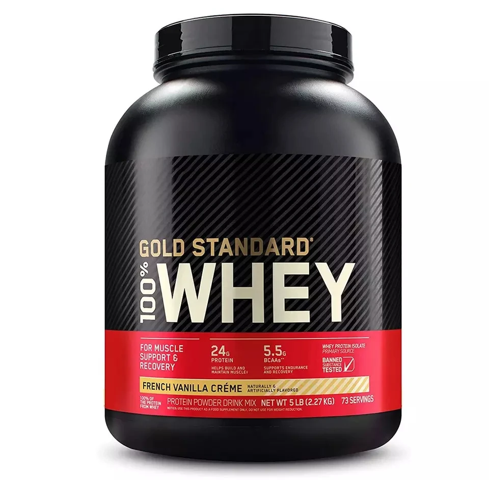 Organic Whey Protein Powder from China Vanilla Milk and Chocolate Protein Isolate Powder Dietary Supplement for Gym and Sports