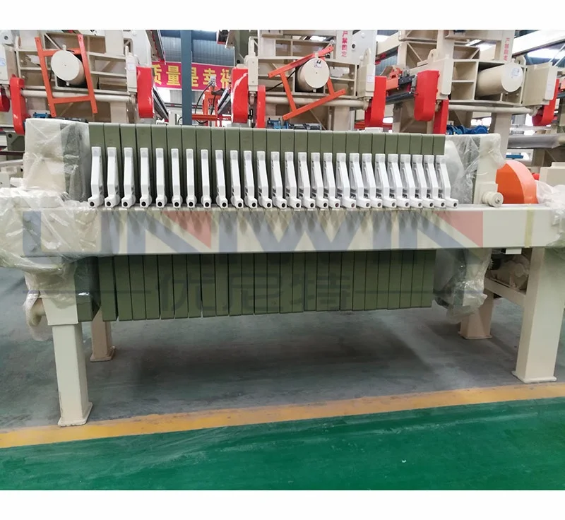 China Manual Automatic Hydraulic Chamber Diaphragm Press Filter for Sugar Workshop