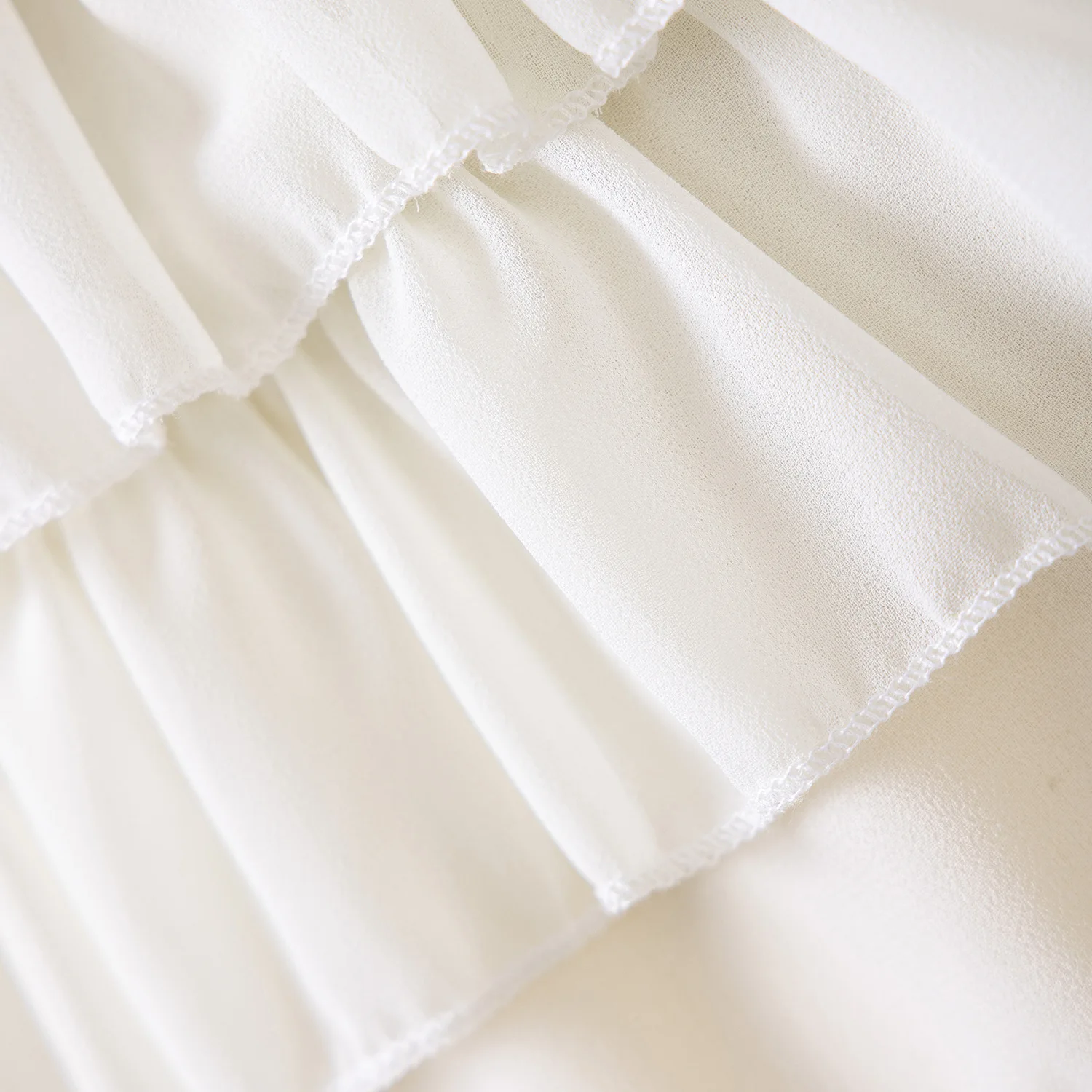 Beautiful Lace Up Chiffon Ruffles Top Denim Shorts 2pcs Clothes Set Lil Girls Clothes Set Summer