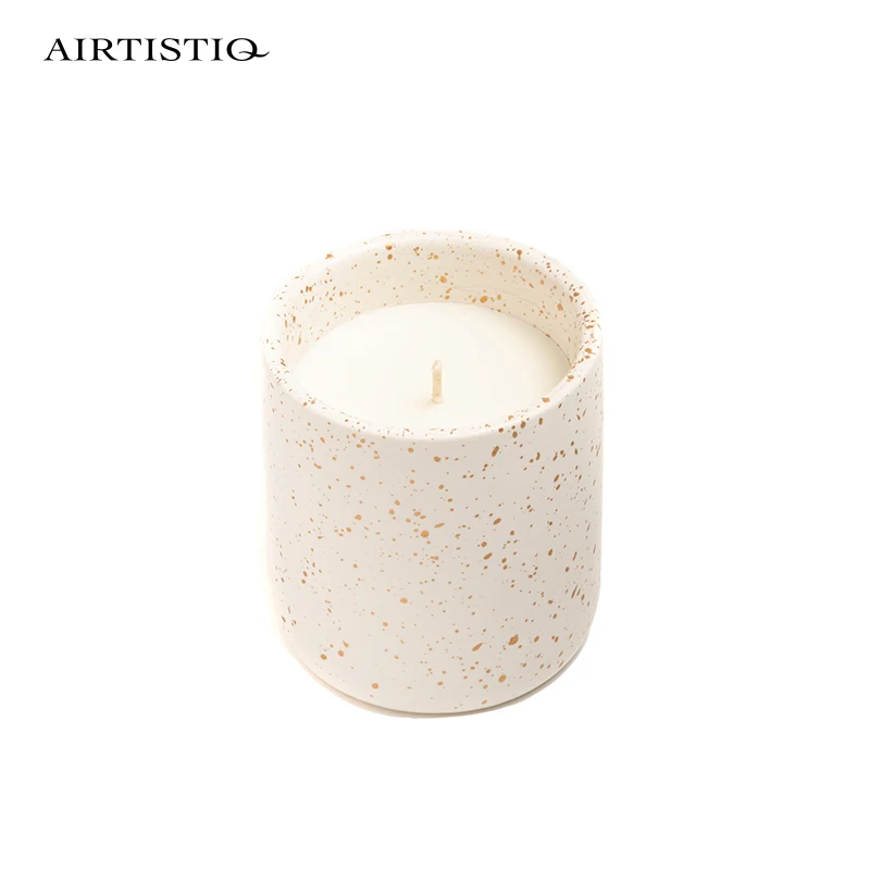 Hot sale home fragrance moon star design aromatherapy ceramic candle jar soy wax candle