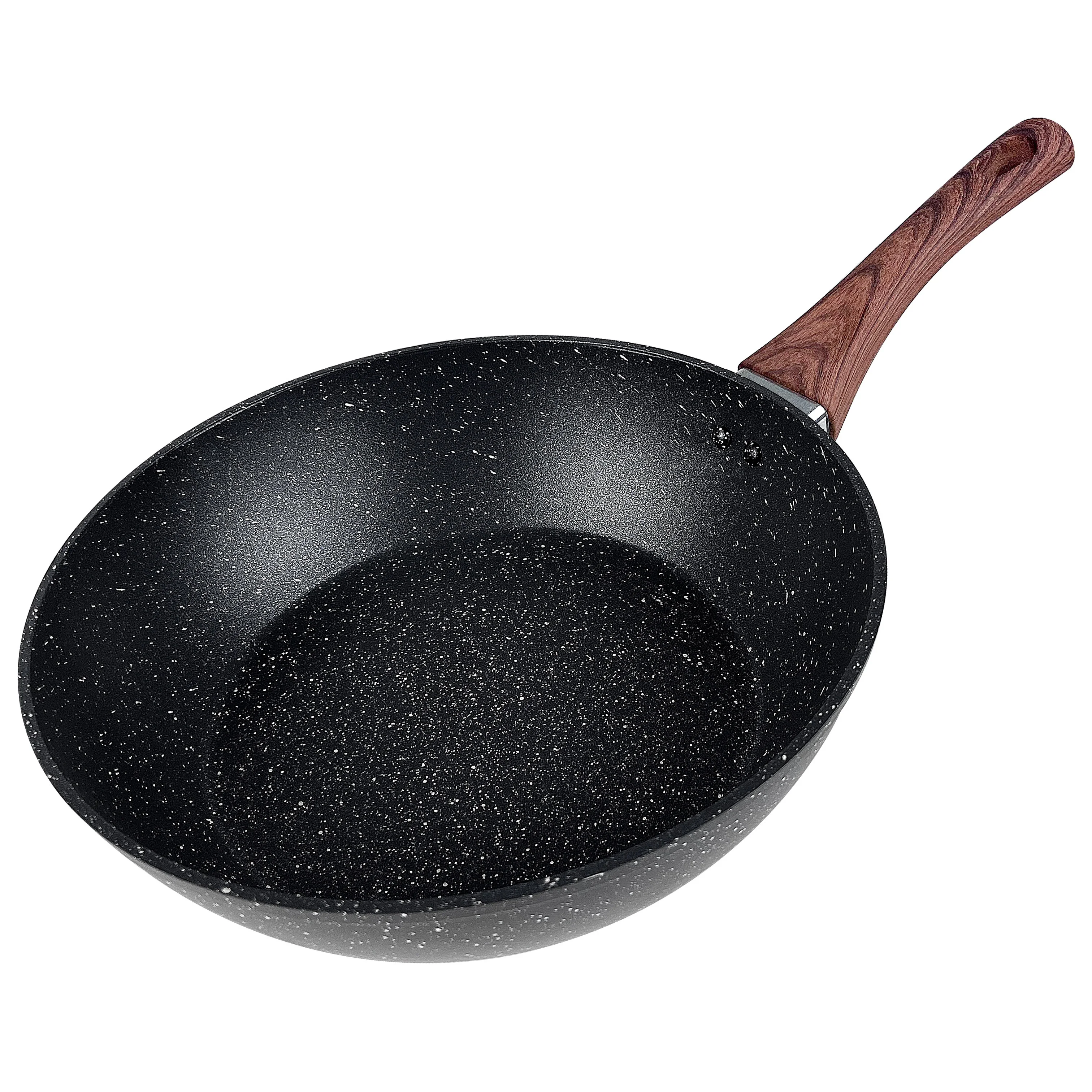 Hot Selling Cookware Forged Aluminum Deep Pans Wok Pans Aluminum Frying Pans