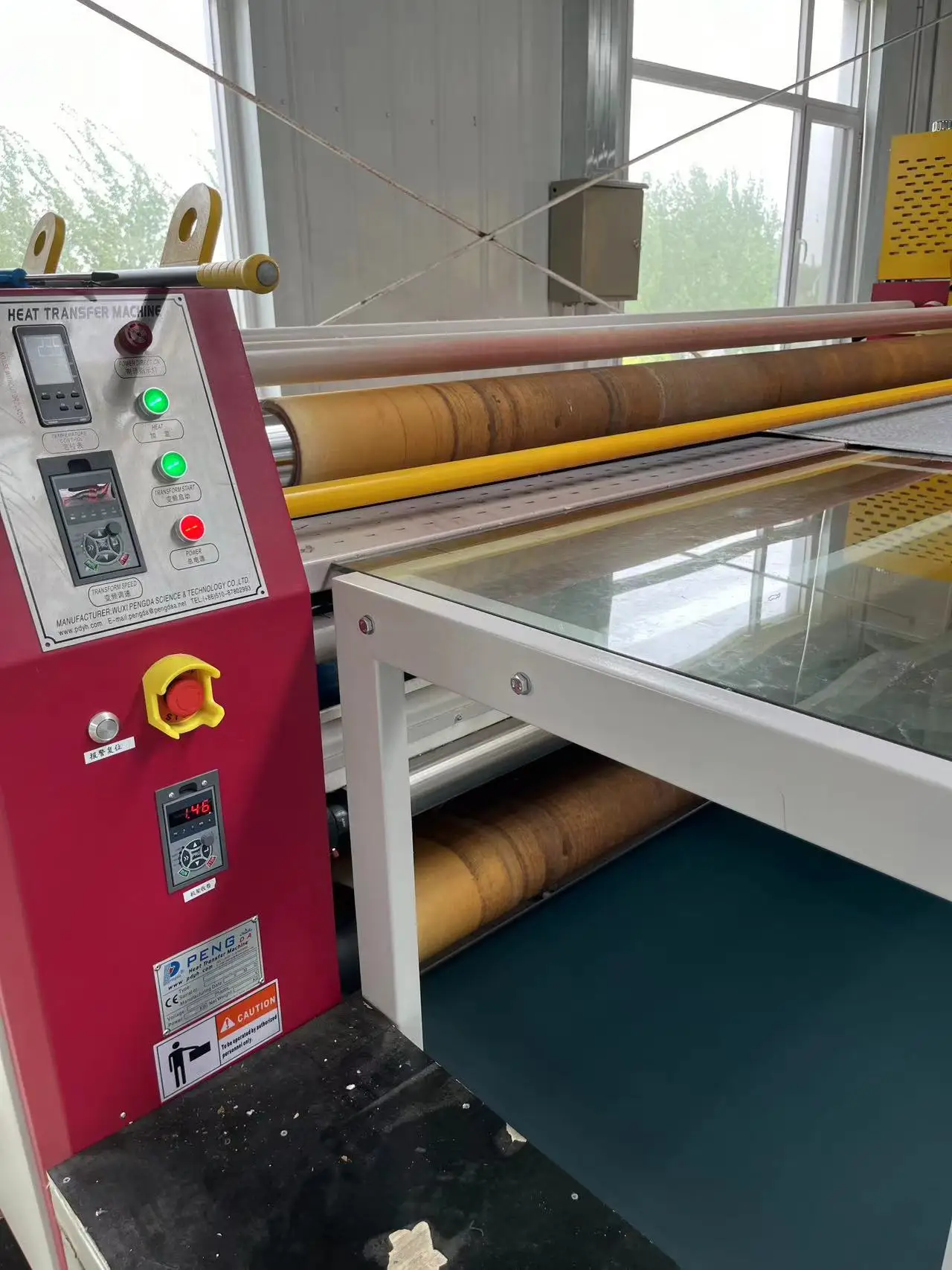 Low power consumption Small footprint rolling mill 80 roller Heat transfer machine