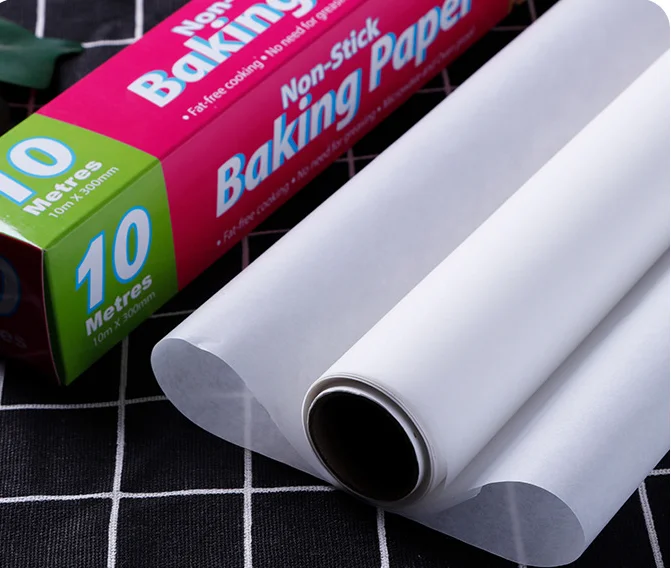 Custom design non-stick vegetable parchment baking paper sheets