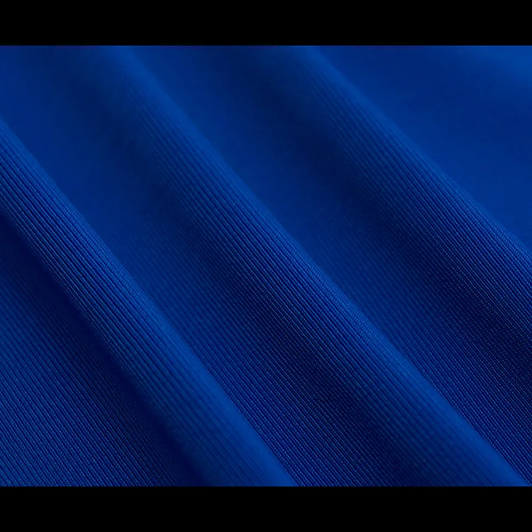 Factory Custom High Elastic 180g T-Shirt Sports Fabric Pinstripe Elastic Cloth Solid Color Stretch knitted for Girls