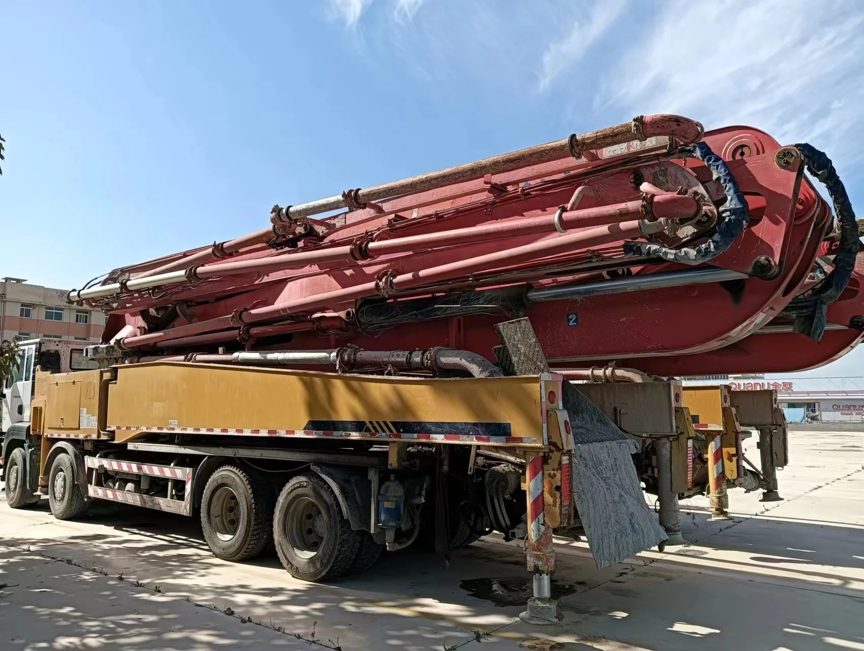 2018year SANY  used concrete pumps Ready to Ship  59M Four-axles Truck mounted Concrete Pump Concrete Machinery 59m