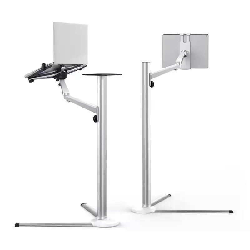 Adjustable height mobile phone foldable cellphone metal aluminium notebook riser stand portable tripod phone holder for stand