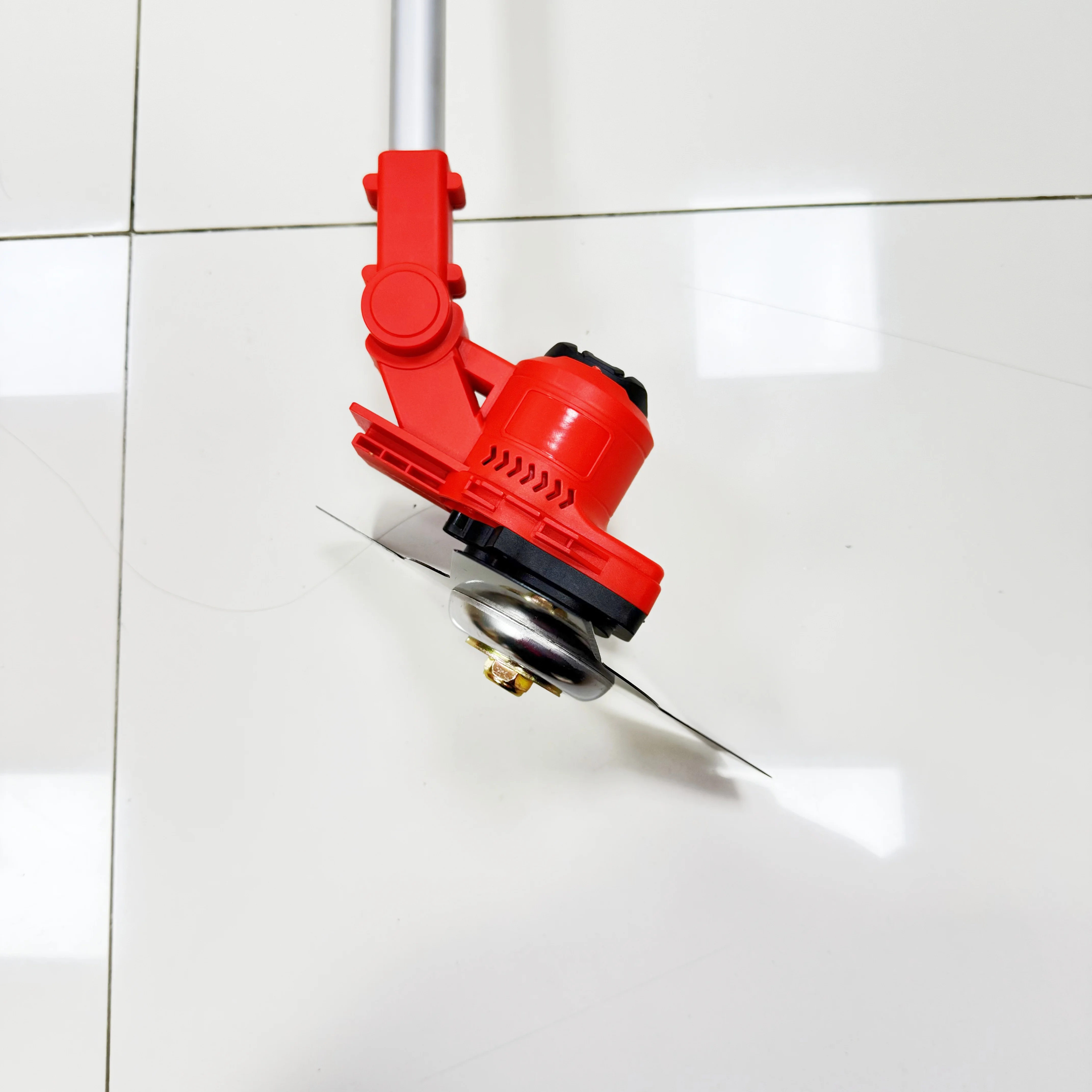 9 inch Cordless brush cutters with full copper motor aluminum alloy telescopic pole garden mower battery powered grass trimmer