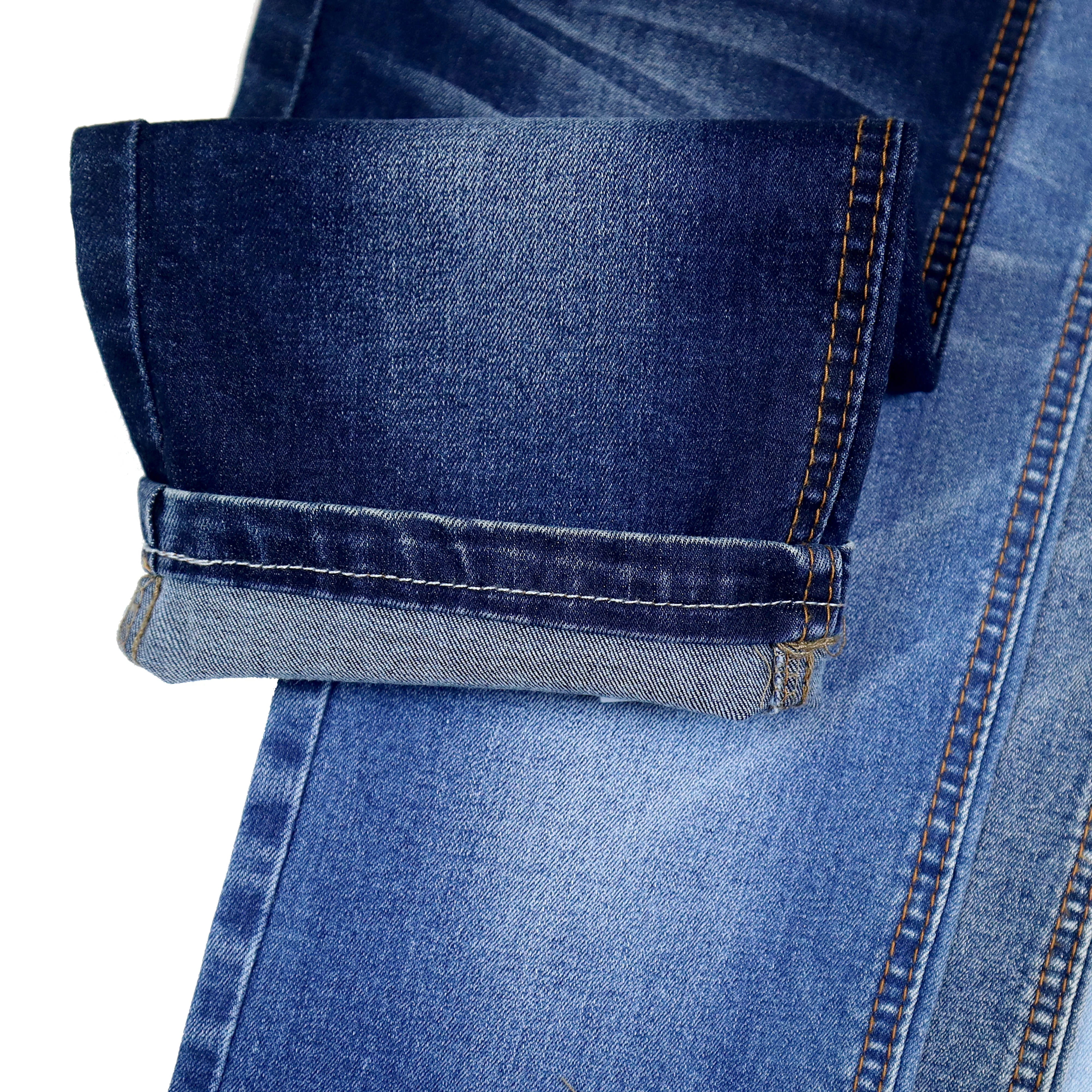 73%cotton 23%polyester 3%rayon 1%spandex toughmax denim cordura fabric China Factory Soft Denim Jeans Fabric Textile