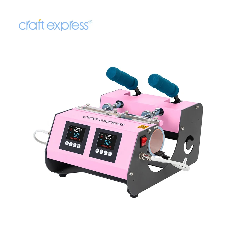Craft Express Wholesale sublimacion maquin Two Station Mug Heat Press Skinny Tumbler Heat Transfer Printing Machine