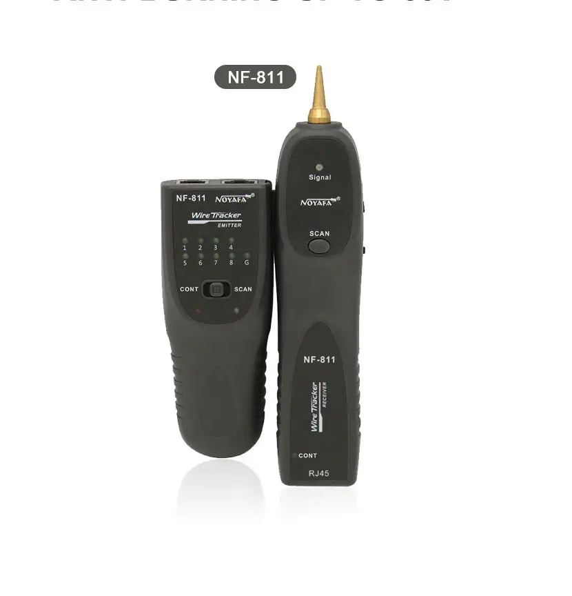 NF-811 RJ45 Network Cable Tester RJ11 Telephone Wire Tracker Toner Ethernet LAN Cable Detector Line Continuity Test Tool