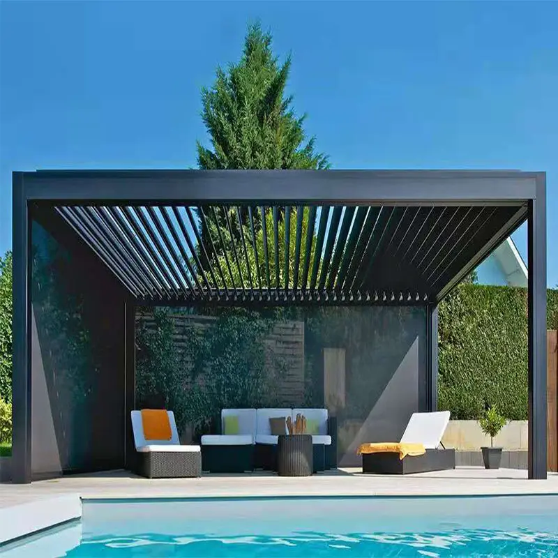 Youya Wholesale Hot Sale Easily Assembled Outdoor Garden Louver Pergola System Louvered Cost Patio Electric Roof Pergola