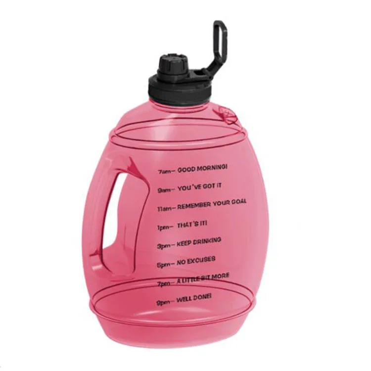 3.78L 1Gallon Water Bottle with Motivational Time Marker Large Capacity Sport Water Jug with Handle 128OZ