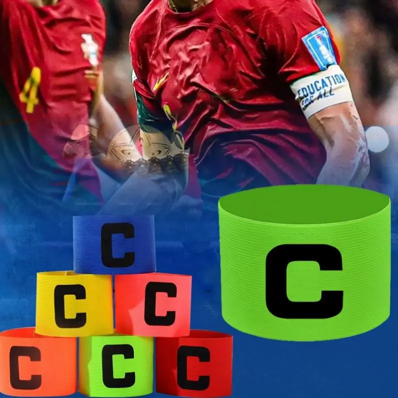 custom high quality wholesale Anti-Drop Football Team Captain Armband Paste Winding Soccer Captain Armband football armband