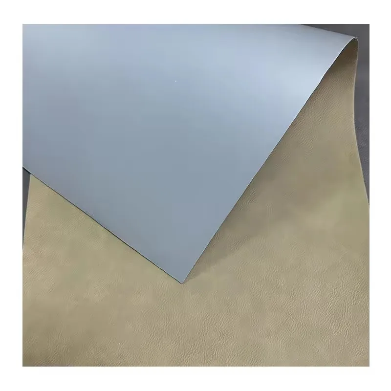 12X24 Inches Pu Leather Sheets Thick Laser Cutting Leatherette For Cloth Labels With Gray Back