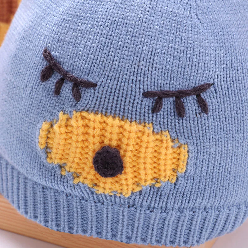 Spot wholesale fun cute photo shoot winter wool hat for baby lovely knitted baby christmas hat