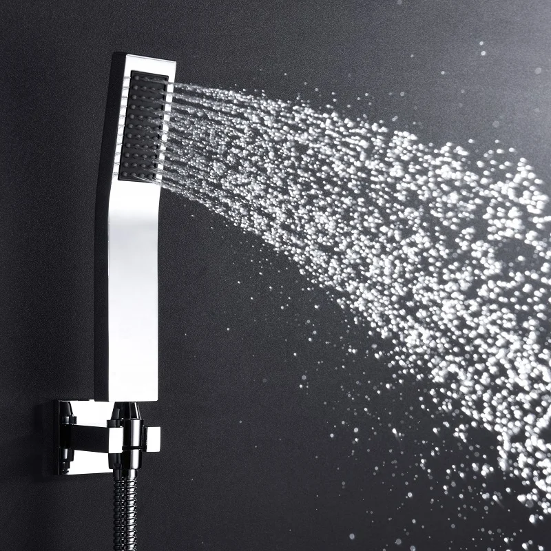 Bathroom Ceiling 580*380MM Rain Waterfall Spray LED MUSIC Shower Sets 5 Functions High Pressure Shower Diverter