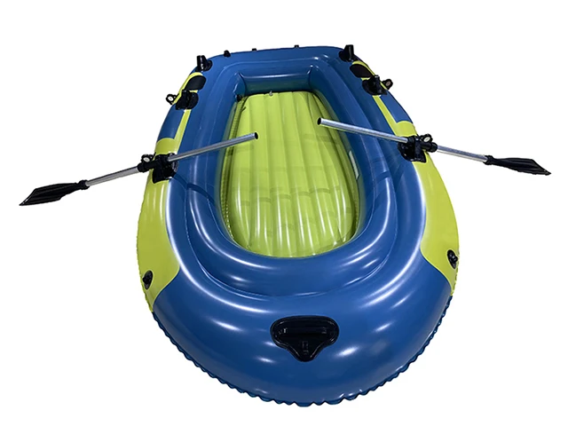 custom environmental friendly pvc portable inflatable air boat fishing rowing boat