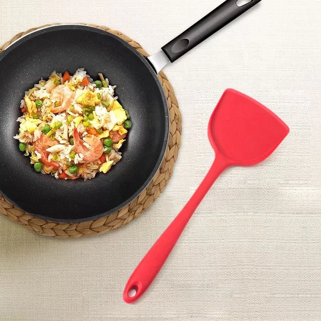 Cookware Set 4 Pieces Silicone Utensils Base Set Skimmer/Ladle/Turner/Rice Spoon Cooking Utensils Kitchen Utensils