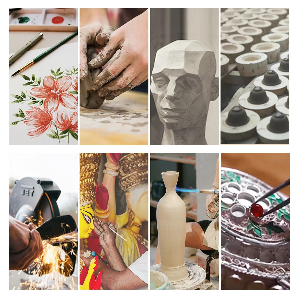 Modern Hotel Decor Hand Painted Abstract luxury home decorative enamel butterfly Animal Painting Wall Art