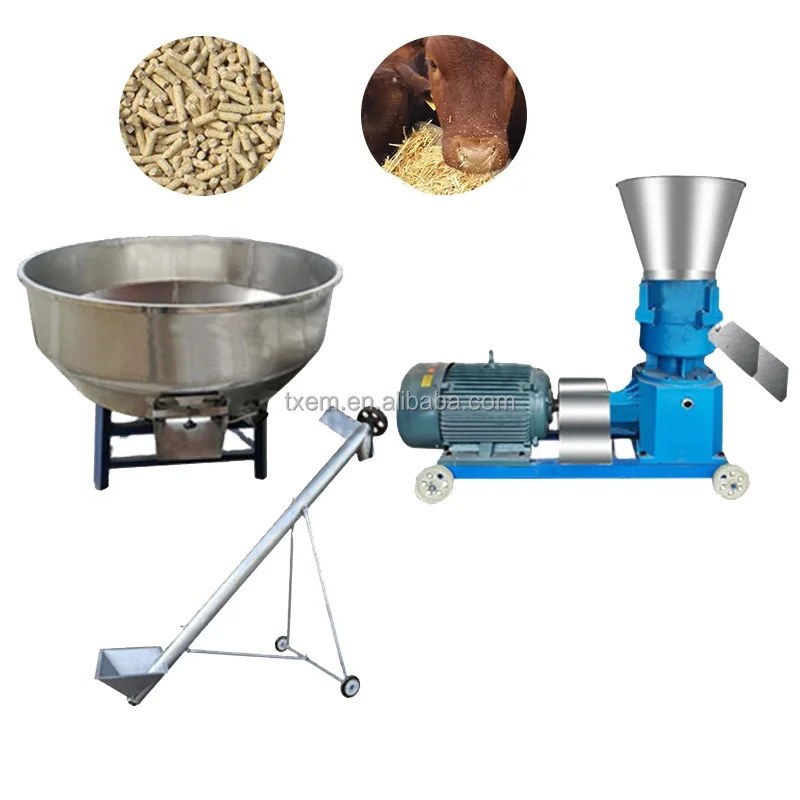 TX Small mini 150-200kg Per Hour Animal Feed Pellet Machine Home Use Animal Pellet Feed Mill pelletizer machine china Price
