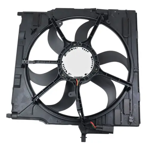 TOPASIA AC Radiator Cooling Fan Motor Fan Assembly 17427598738 17427598740 For BMW X5 06-13