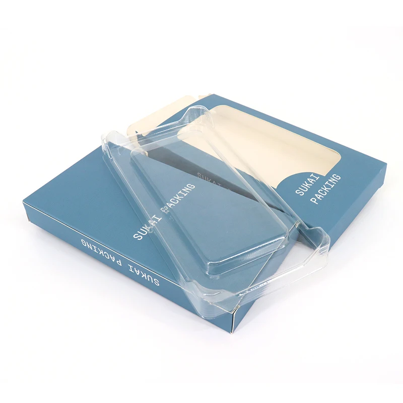 Eco Friendly Card Box Mobile Case Out Package Paper Boxes Retail Luxury Universal Cellphone Case Packaging Box With Clear Window