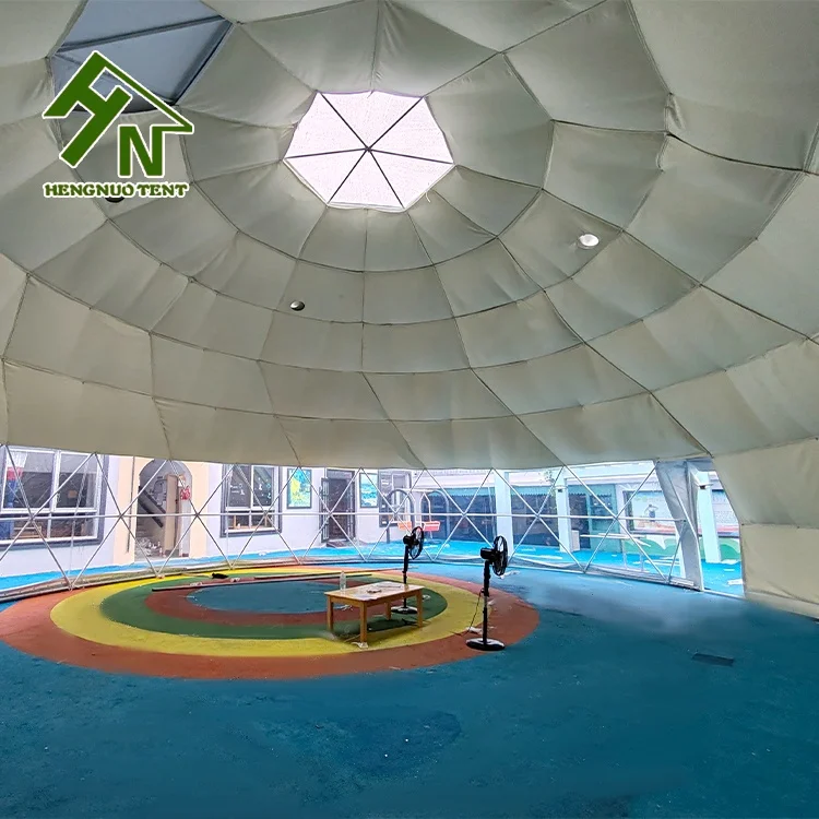 20m Large Sound Proof Dome Exhibition Tent For Wedding And Celebrations Factory Price Waterproof  Geodesic  Large Dome Tent