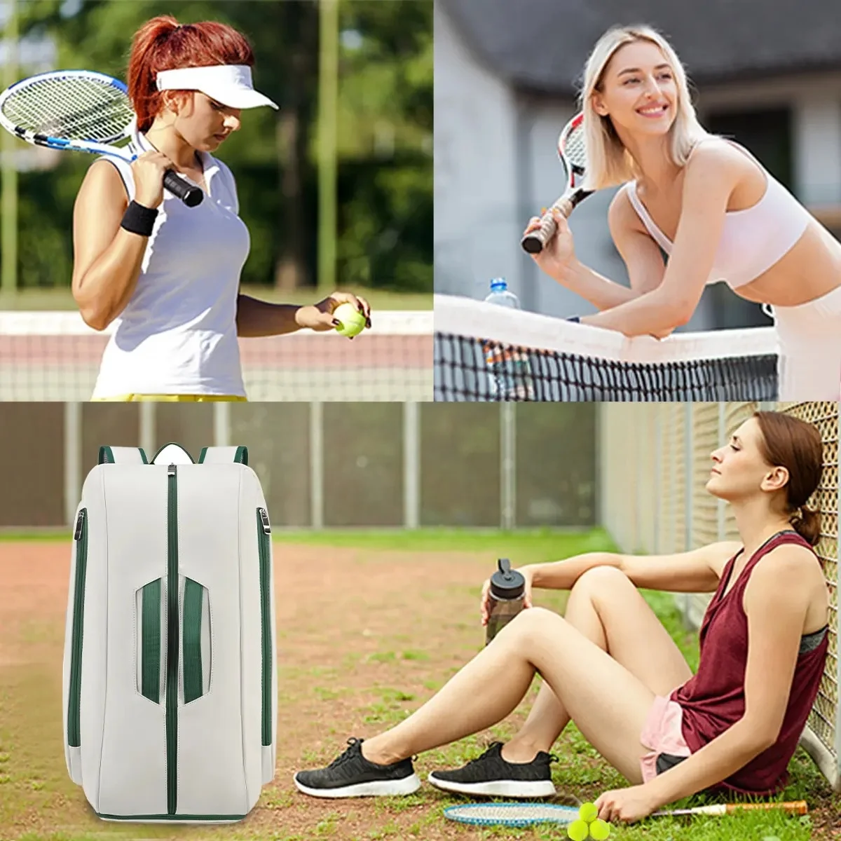 Многофункциональный PU Pickleball рюкзак Padel теннисная сумка ракетка спортивная Большая емкость аксессуар