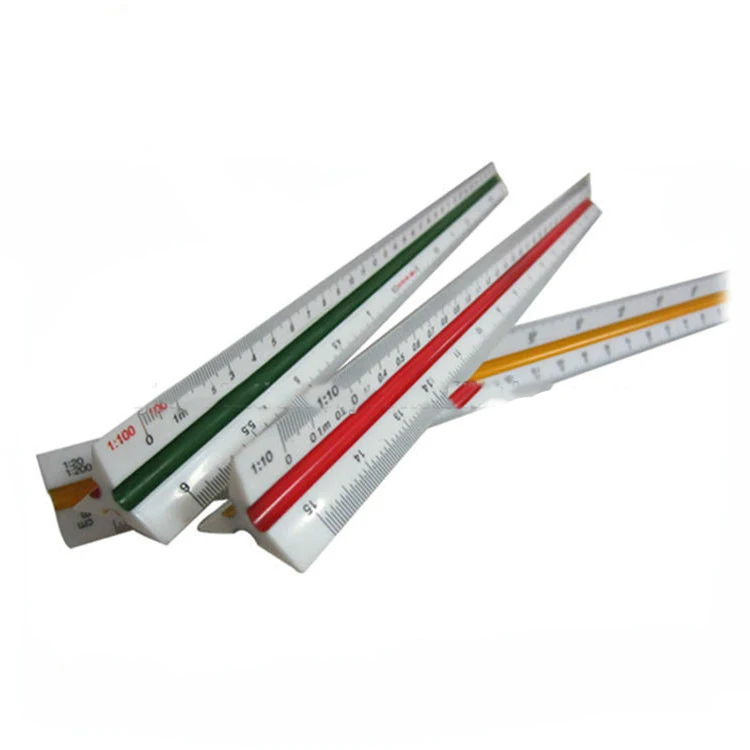 30cm stainless steel scale ruler Aluminum  triangle  ruler