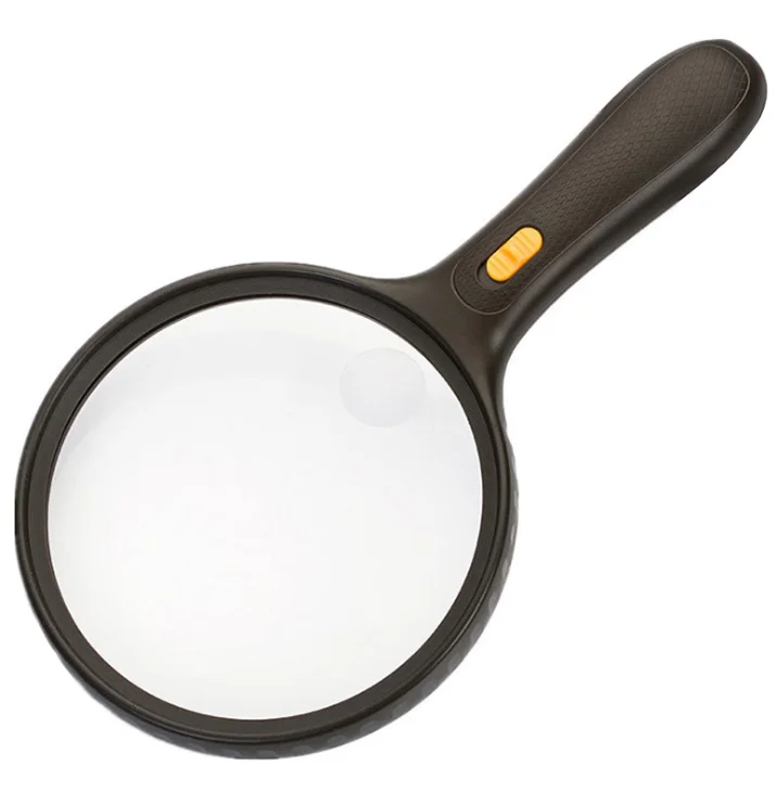 
Large LED Lighted Handheld 2X Magnifier with 3.5X Zoom 5.5 Inches Oversized Illuminated Magnifying Glass with Light 