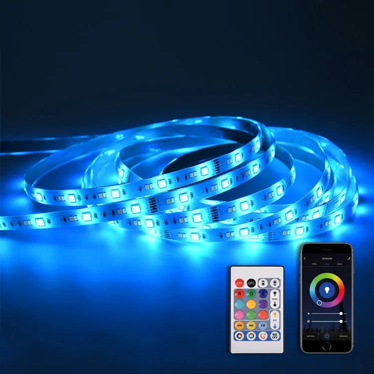IP44 Water-proof Tuya Smart Flexible Lighting 18 Watt 3m Wifi LED Light Strips RGBW