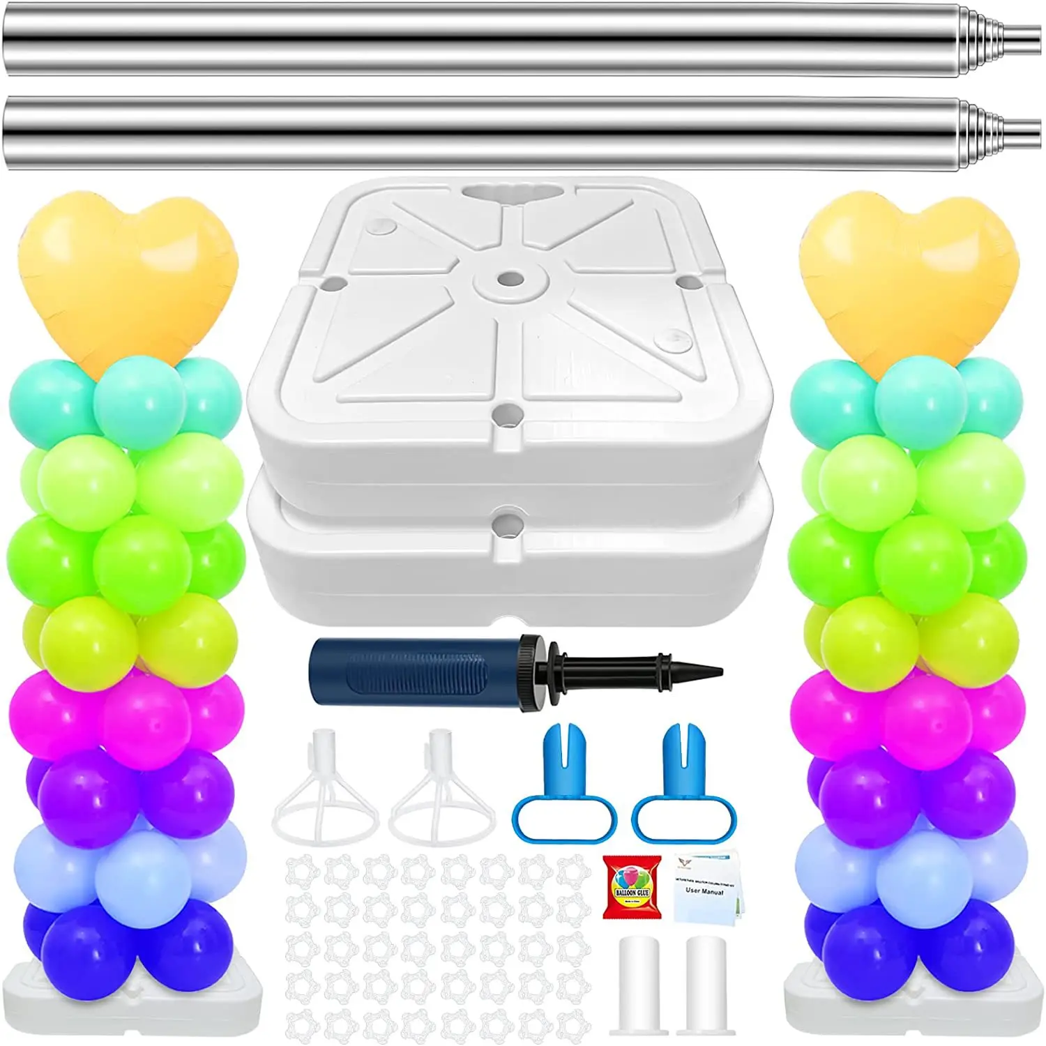 Wholesale Balloon Column Pole Support Birthday Wedding Arch Party Decoration Telescopic Pole Lead Set Balloon Bracket