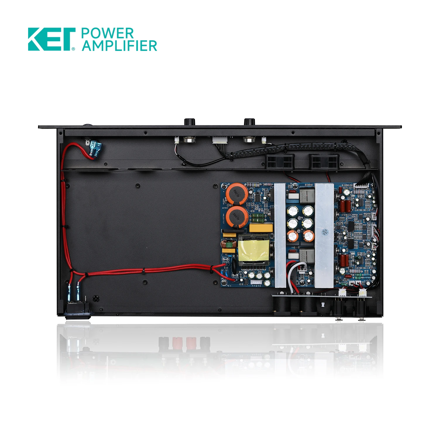 KET DK2350 высокое качество 350 Ватт * 2 динамика усилитель мощности Профессиональный 4 канала